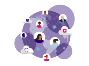 Illustration interconnexion dans le monde