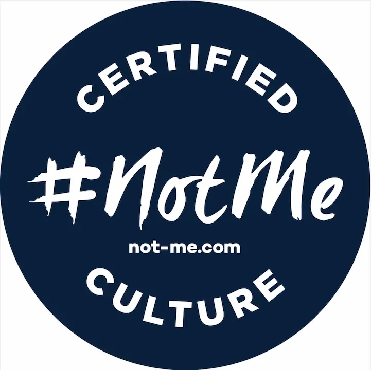 #NotMe logo bleu rond