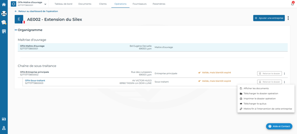 OPE MODULE Consulter un dossier